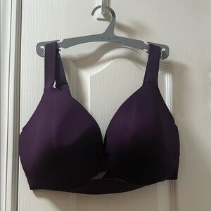 Lane Bryant Cacique Lightly Lined Comfort Bliss Bra purple SZ 38DDD underwire